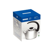 Chaleira Tramontina Aço Inox Cabo Preto 2,25 L 14,5 Cm Alto Brilho