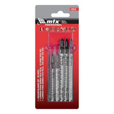 Jogo De Lâminas De Serra Tico-Tico Universal 5 Peças Aço Alta Velocidade/Carbono MTX Professional 782519