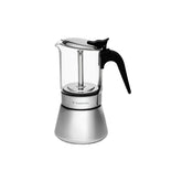 Cafeteira Italiana Tramontina Aço Inox E Vidro Borossilicato Para Espresso 300 Ml Indução