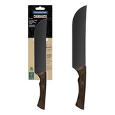 Faca Para Carne 8 Polegadas Tramontina Churrasco Black Aço Inox Escurecido E Cabo De Madeira
