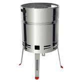 Churrasqueira a Carvão Tramontina Tcp 400 Aço Inox 15 Kg Corta Vento Portátil