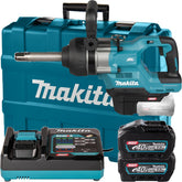 Chave de Impacto Profissional Makita 40V TW010GT201 XGT 2 Baterias 5Ah Carregador e Maleta