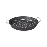 Grelha Tramontina Para Churrasco 30 Cm Alumínio Anodizado Grafite Com Cabo Em Aço Inox Resistente