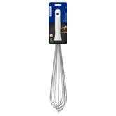 Batedor Manual Tramontina Profissional Master 45 Cm Aço Inox E Polipropileno Branco Antimicrobiano