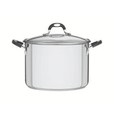 Caldeirão Tramontina Astro Silicone Aço Inox Fundo Triplo 24 Cm 7,6 L Tampa Vidro Indução
