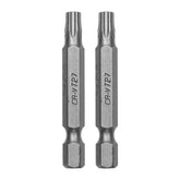 Bits Torx T27 Cromo Vanádio 50mm 2pcs MTX 1/4'' Alta Durabilidade