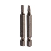 Bits Fenda SL4 50mm Cromo Vanádio 2 Unidades MTX 1/4 Polegada Aço CrV