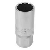 Soquete Vela 1/2'' 21mm CrV Hexagonal Stels 1363755 Encaixe Automotivo