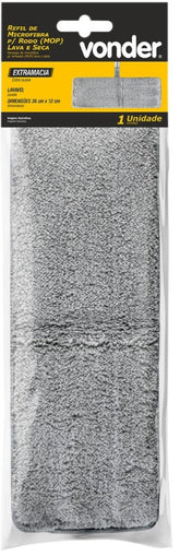 Refil De Microfibra Para Rodo Mop Lava E Seca Vonder
