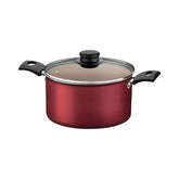 Caldeirão Tramontina Turim 20 cm Alumínio Vermelho Antiaderente Starflon Max Com Tampa
