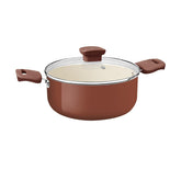 Caçarola Tramontina Veronese Alumínio Reciclado Revestimento Cerâmico Argila 24 Cm 4,8 L