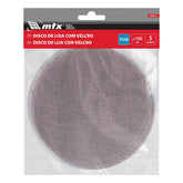 Disco De Lixa Telado Com Velcro Para Parede E Teto Grão 240 150mm 5 Unidades Mtx