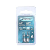 Kit 2 Bits Torx T6 25 mm Aço S2 58 HRC 1/4 Polegada Gross