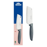 Cutelo Tramontina Plenus Aço Inox 5 Polegadas Cabo Polipropileno Cinza Para Carne Profissional