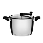 Pipoqueira Tramontina Allegra Aço Inox 22 Cm 5,6 L Fundo Triplo Indução Tampa Silicone