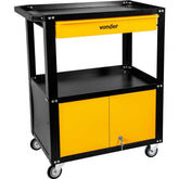 Carro Para Ferramentas 80kg Aço Carbono 600x400x850mm Vd2018 Nove54 Com 1 Gaveta E 2 Portas
