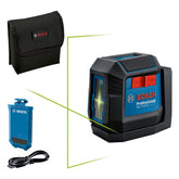 Nível Laser Verde Bosch Gll 12-22 G Li 12M 1 Bateria+Suporte