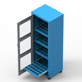 Armário com 4 Prateleiras porta cone ISO30 porta visor de acrilico para 96 pecas ARM057A CMB