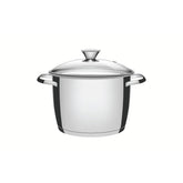 Caldeirão Aço Inox 20 cm 4,4 L Fundo Triplo Tampa De Vidro Tramontina Allegra