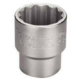 Soquete Estriado 38mm 3/4'' Aço Cromo Vanádio Tramontina PRO Durável e Resistente