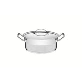 Caçarola Tramontina Professional Rasa 16 cm 1,4 L Aço Inox Fundo Triplo Indução Forno 260°C
