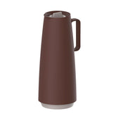 Bule Térmico Tramontina Exata 1 L Marrom Café Ampola Vidro Livre De BPA Design Ergonomico Resistente