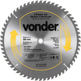 Lamina Serra Circular Videa 305X25X60D 305mm 60D 25mm 5000rpm Aço Carbono Nove54