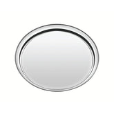 Bandeja Tramontina Service Redonda 35 cm Aço Inox Acabamento Brilho Para Servir Café E Decoração