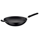 Wok Tramontina Loreto 36 cm 6 L Antiaderente Starflon Max Alumínio Grafite Espessura 2 mm Profissional