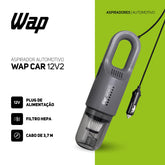 Aspirador de Pó Automotivo WAP CAR 12V2 Portátil com Filtro HEPA para Carro