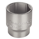 Soquete Sextavado 34mm 1/2'' Aço Cromo Vanádio Cromado DIN 3124 Tramontina PRO