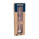 Bomba De Chimarrão Tramontina Ilex Aço Inox 25 Cm Com Rosca E Pedra Ágata Vermelha Desmontável
