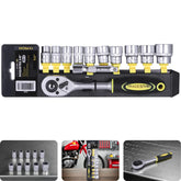 Jogo Chave e Soquetes 3/8'' 10 - 22 mm 12 Peças CR-V Pro Tradestar