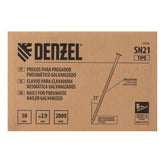 Pregos Galvanizados para Pregador Pneumático 50mm x 2.9mm 2000 Unidades Denzel