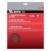 Folha de Lixa para Metal MTX 7562955 Grão 2000 230x280mm 10 Peças Base D´Água