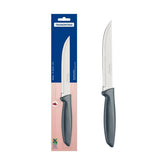 Faca Para Cozinha Tramontina Plenus 6 Polegadas Lâmina Aço Inox Cabo Polipropileno Cinza Resistente