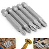 Jogo Bits Phillips 1/4'' 50 mm 5 Peças Tradestar