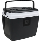 Caixa Térmica 36L Bel Preta e Branca com Trava e Alça Ergonômica