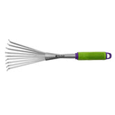 Vassoura Para Grama E Jardim 120 X 405 Mm 9 Dentes Cabo Emborrachado Palisad 630078