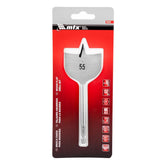Broca Chata Para Madeira 55mm 150mm (6 Pol) Haste Sextavada Aço 45 MTX 704359 - Perfuração Precisa