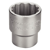 Soquete Estriado 36 mm 3/4'' Crane Fit Hyper Drive Aço Cromo Vanádio Tramontina PRO