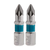 Bit Pozidriv PZ1 Aço Rápido 25mm 2pcs Gross Alta Resistência e Fixação Magnética