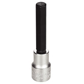 Soquete Hexagonal Longo 1/2 Aço Cromo Vanádio Ponta S2 Cromado Tramontina PRO