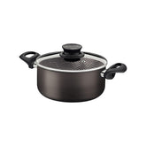 Caçarola Tramontina Paris 18 cm 2,1 L Antiaderente Starflon Max Tampa De Vidro Cor Chumbo