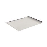 Bandeja Tramontina Quadrata Retangular Aço Inox Alto Brilho 57 x 32 Cm