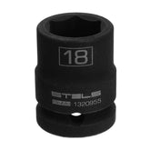 Soquete De Impacto 1/2'' Sextavado Cromo Molibdênio 18mm Durável Profissional