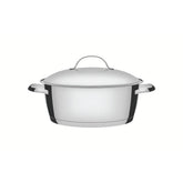 Caçarola Rasa Tramontina Allegra Aço Inox Fundo Triplo 24 cm 4,2 L Indução Forno 260°C