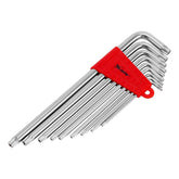 Jogo De Chaves Torx Extra Longas T10-T50 9pçs Cromo Vanádio Acabamento Acetinado MTX 123079