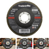 Disco Flap 115 mm G120 Fibra Reto Aço Tradestar