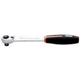 Catraca Encaixe 1/2'' 72 Dentes Tramontina PRO Aço Cromo Vanádio Reversível